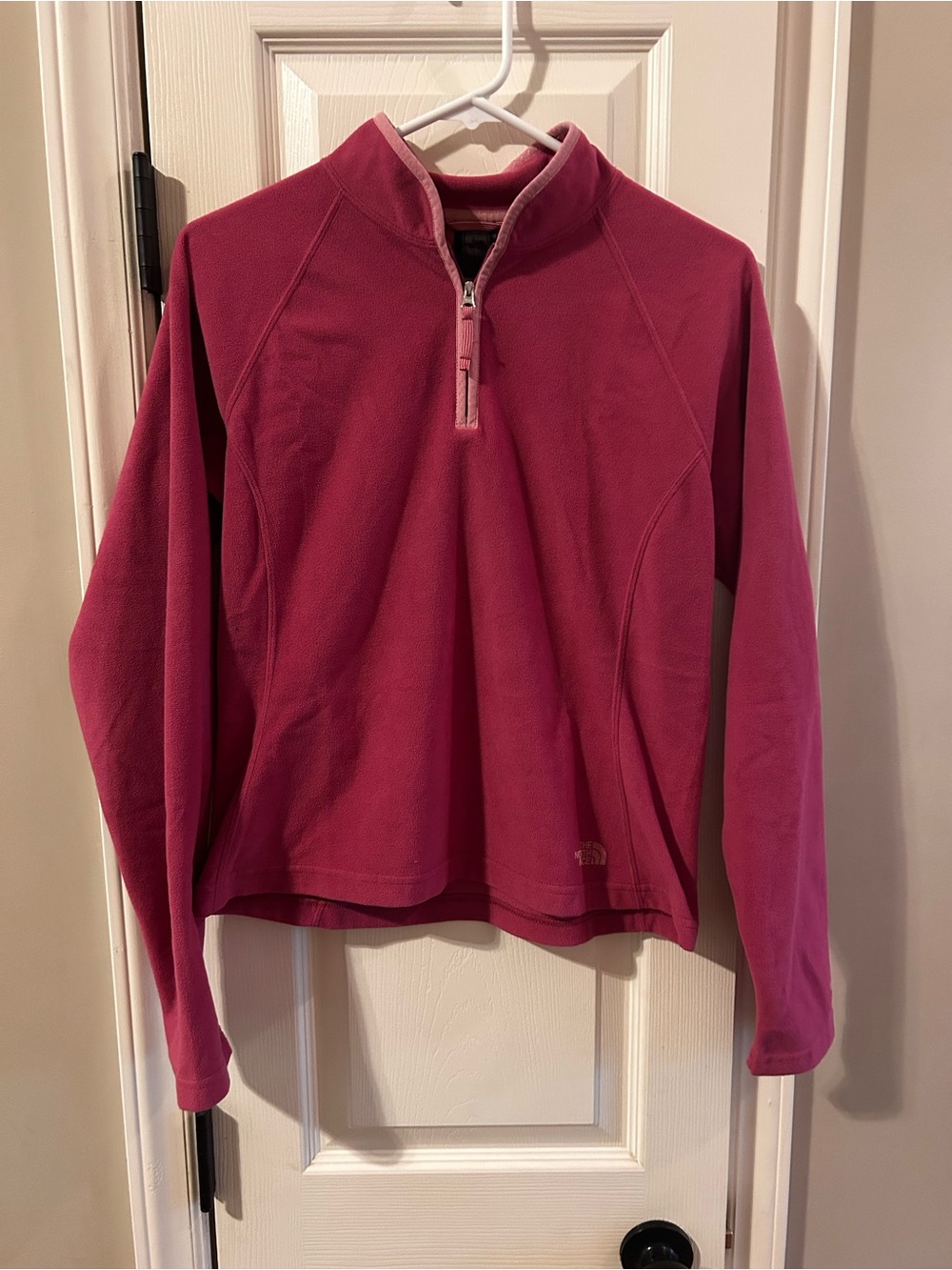 The North Face Women's Pink Quarter-Zip Fleece Pullover